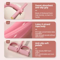 6-Tube Resistance Bands Yoga Pedal Puller Abdomen Waist Arm Training Elastic Pull Rope fitness Exercise At Alo yoga mujer - Image 3