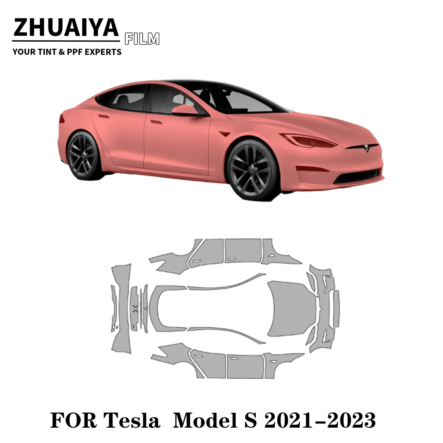 

Для Tesla Model S Full PPF Защитная пленка для краски 8mil 2021 2022 2023 пленка для кузова автомобиля