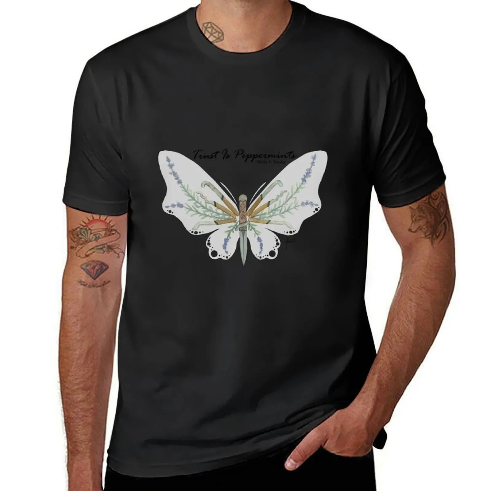 Trust is Peppermints T-Shirt graphics animal prinfor boys customs T-shirt men