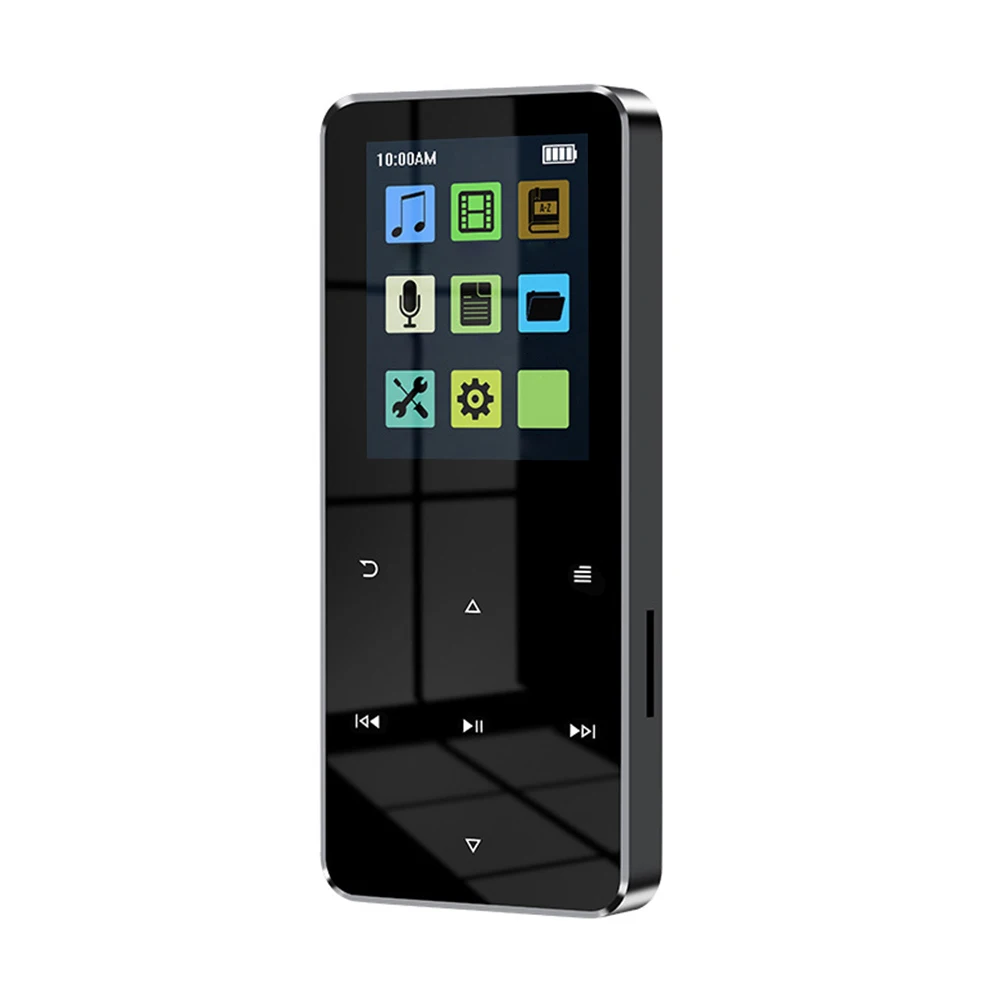 Bluetooth-compatible 5.0 MP3 Player Walkman Touch Screen Music Player USB 2.0 3.5mm Jack with E-book Recording Built-in Speaker music player mini media player