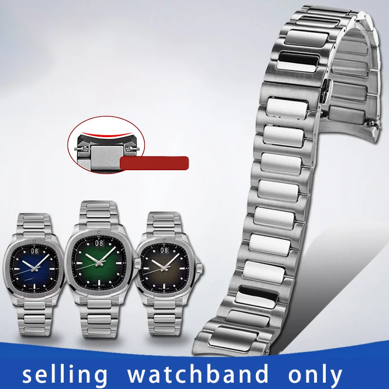 

Arc mouth stainless steel wristband for Mido New Helmsman TV steel watch strap M049.526 Arc mouth stainless steel bracelet 22mm