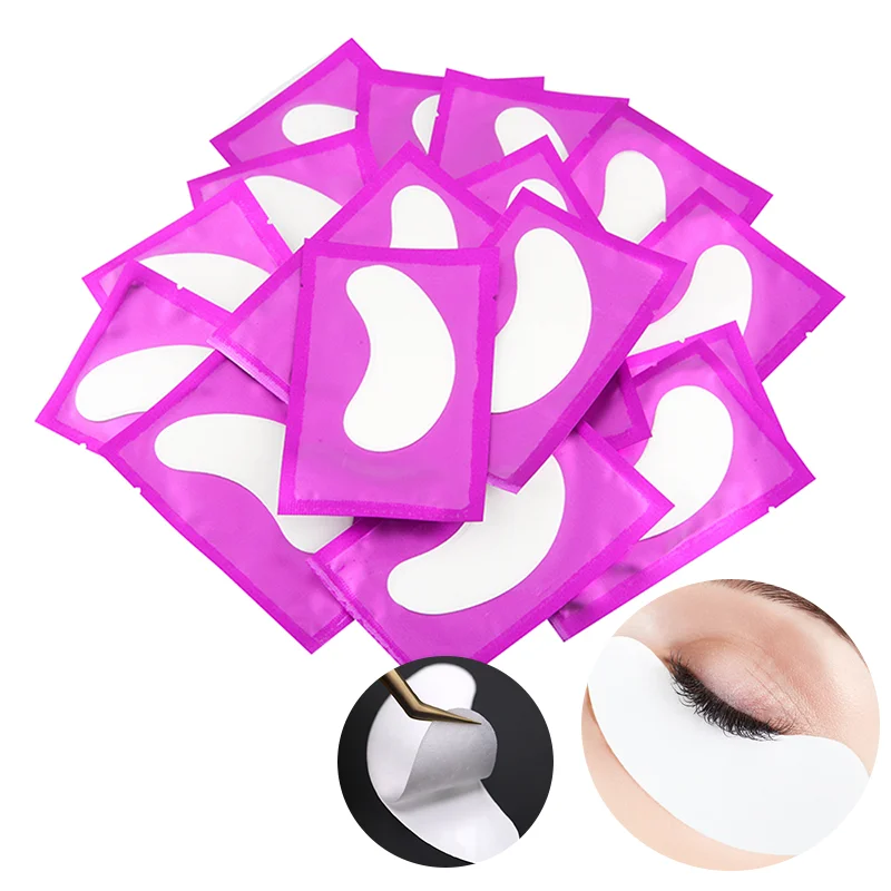 50 paare/lose Augenklappen Wimpern verlängerung unter Augen pads Hydro gel pflaster für Verlängerung Augen pads für Wimpern verlängerung Make-up wimpernverlängerung zubehör  wimpern zubehör augenpads wimpern