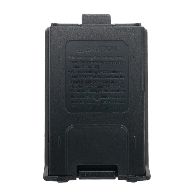 

Y1UB UV5R Battery Case 6xAAA Shells Black For Baofeng BF-UV5R BF-UV5RA BF-UV5RL TYT-F8 Walkie-Talkie Two Way Radio