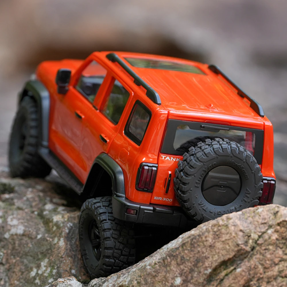 1/24 RTR TANK300 KM 견인 취미 미니 전기 원격 제어 모델 자동차 크롤러, 성인 어린이 테이블 장난감