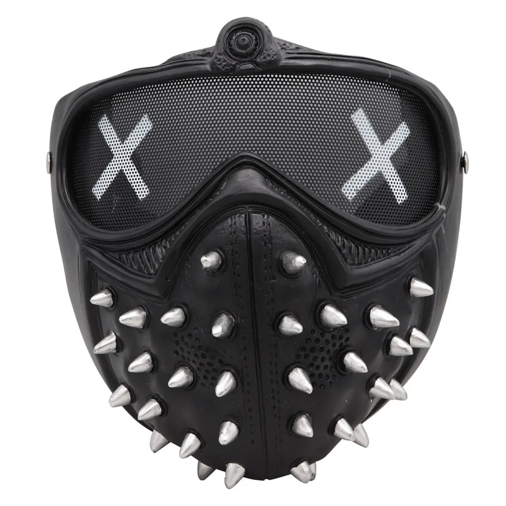 

Watch Dogs Wrench Mask with Rivet, Punk Devil Cosplay Legion Ghost Death Hacker Mask