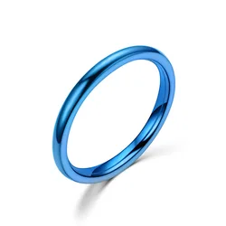 Elegant Rose Gold Stainless Steel Ring - Minimalist Titanium Design - 6 (D)