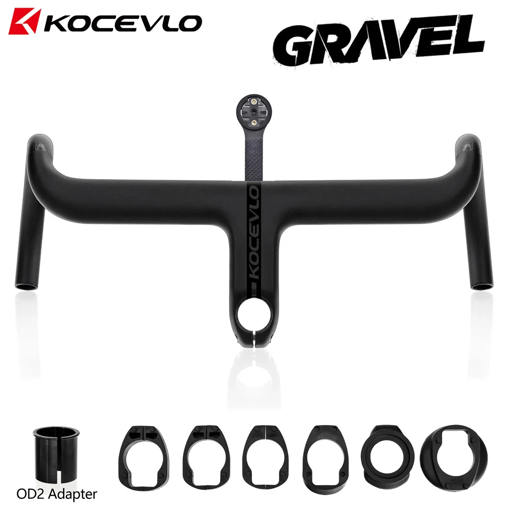 Kocevlo Gravel Carbon Handlebar with gasket integrated handlebar 28.6
