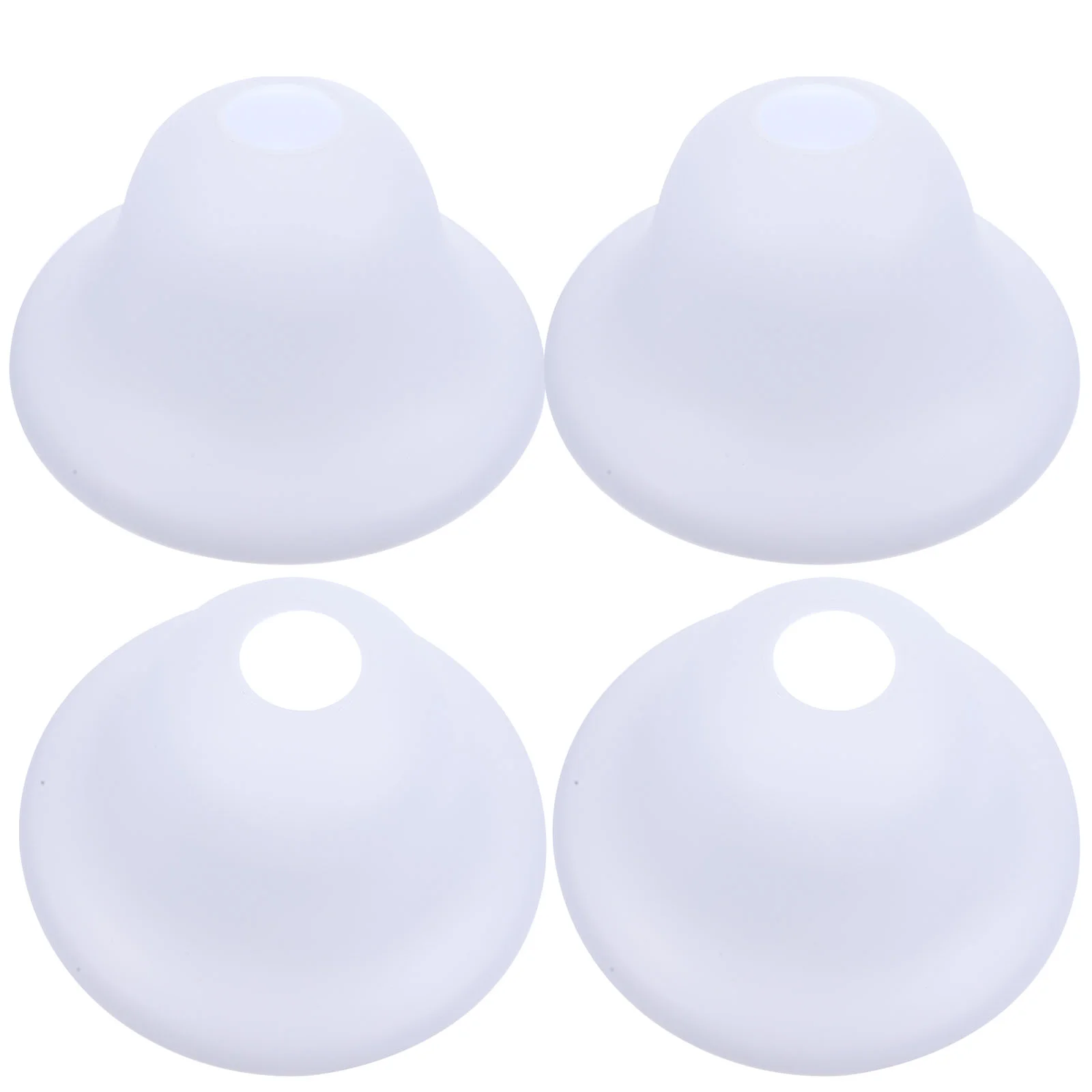 

4 Pcs Plastic Lampshade Shades Sconce Frosted White Ceiling Fan Light Coversss For Floor Lampss for Table Replacement Light