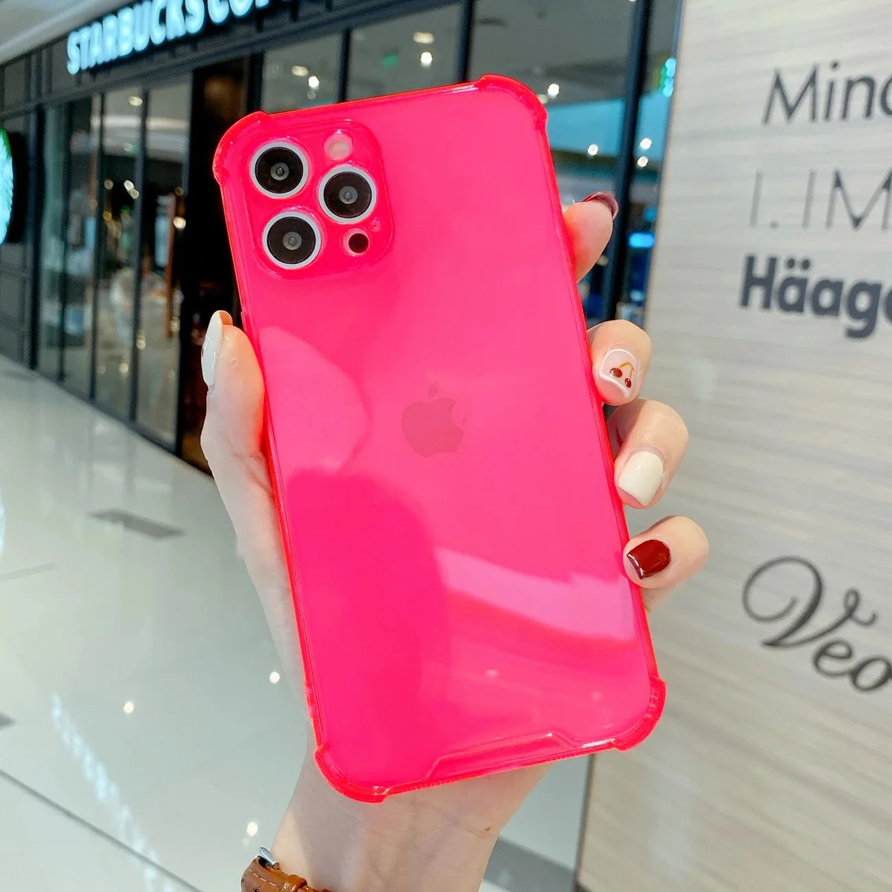 Candy Color Ultra-Thin Airbag Shockproof Transparent Case