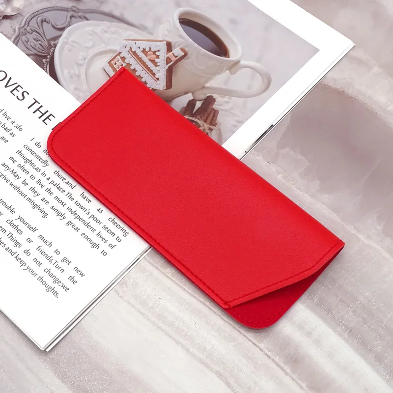 Stylish Premium PU Leather Eyewear Protective Pouch