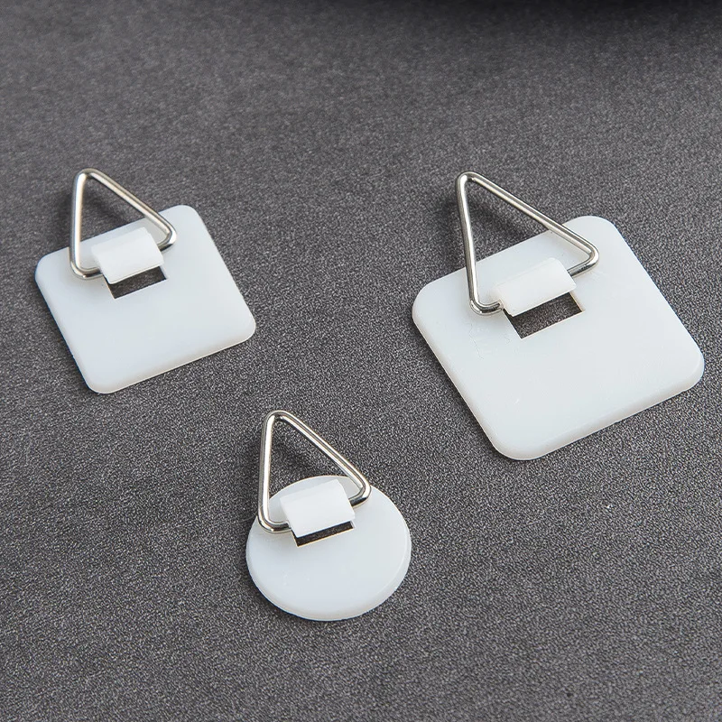 Ganci Adesivi Invisibili Per Piatti Da Parete - 10 Pezzi Bianchi, Senza Fori, Per Cucina, Bagno E Decorazioni - Foto 5