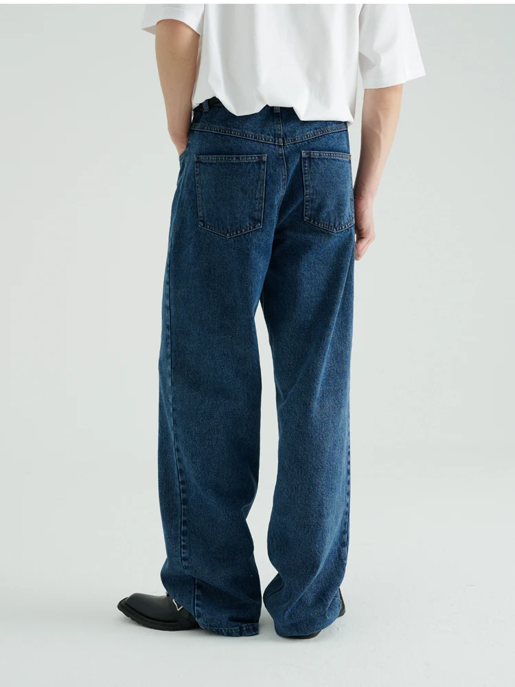 LEONSENSE Oversize Unisex Androgynous Summer Winter Essential Long Pants Aesthetic Baggy Jeans For Men Designer