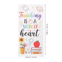 Teaching is A Work of Heart Sticky Notes Set Blackboard Self-Stick Note Pads Teacher Appreciation Gift Writing Memo Pads School 2