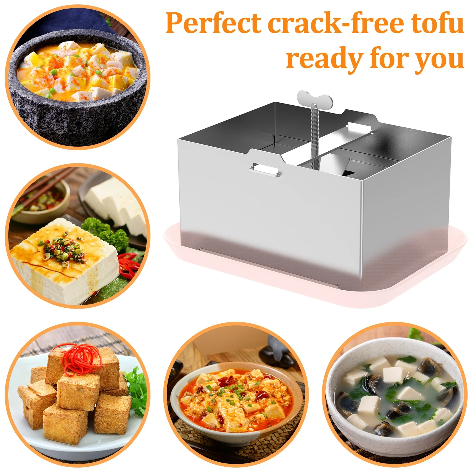 Tofu Press Mold Kit Cheese Making Molds Food Grade Stainless Steel Tofu Maker Kitchen Utensils Tofu Mold