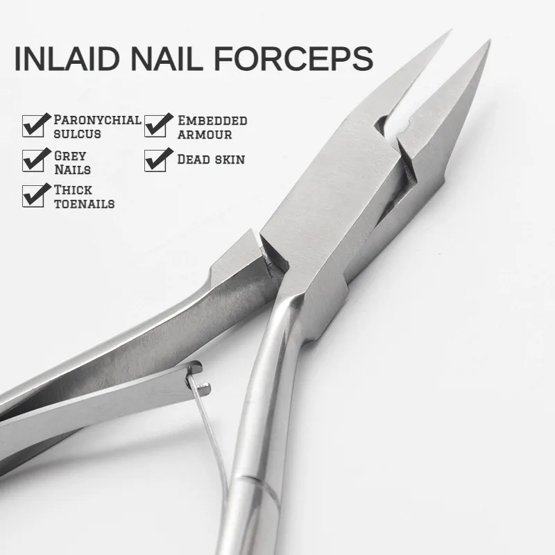 Toenail Ingrown Nail Art Cuticle Nipper Clipper Manicure Scissor Plier Tool Pedicure Dead Skin Remover 1Pcs manicure nail clipper set
