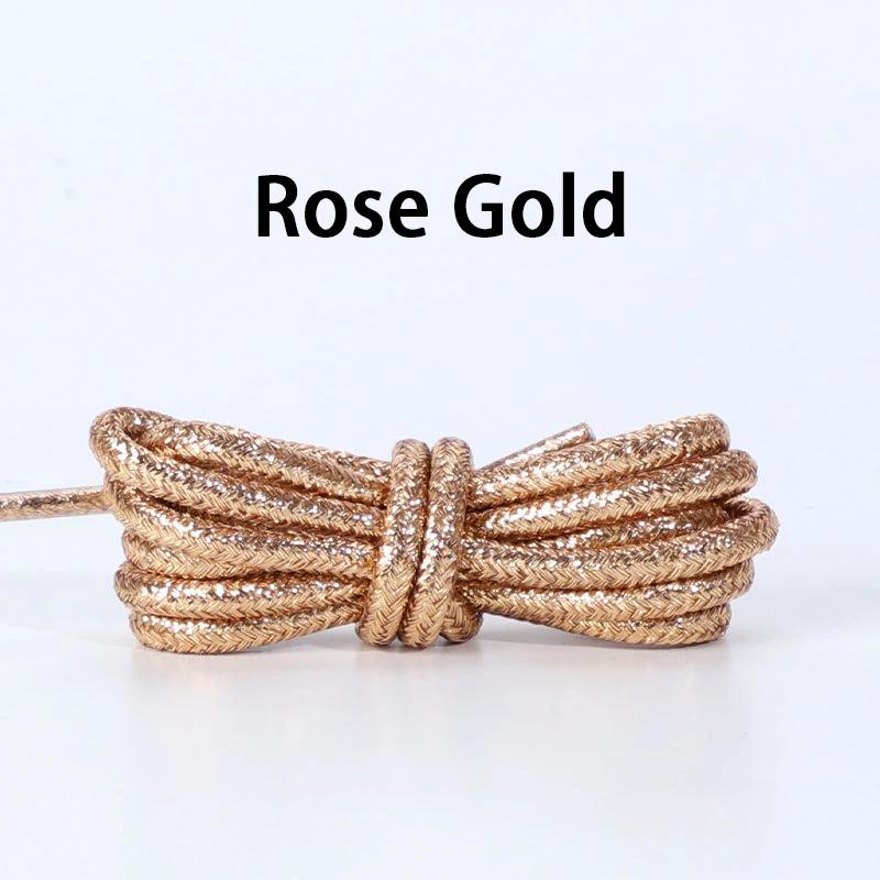 Glittering Metallic Sparkle Shoe Laces - Vibrant Shiny Replacement for Sneakers, Boots & Casual Shoes