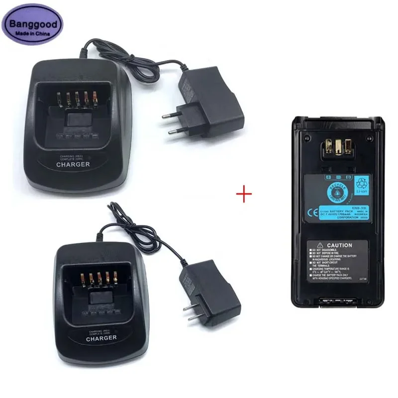 

KSC-32 Rapid Charger + KNB-33L 1700mAh Li-ion Battery for Kenwood NB-33L TK-3185 TK-3180 TK-2185 TK-2180 TK-5210 NX-210 Radio