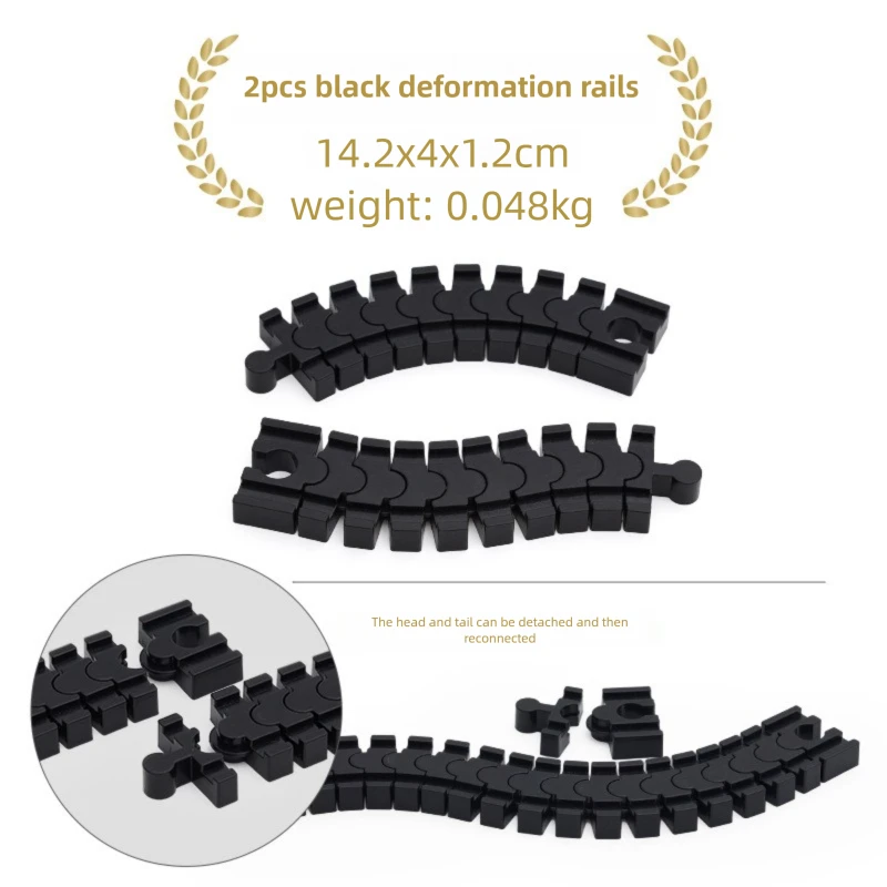 2pcs Plastic Transform Tracks fit for All Brands Wooden Train Track Accessories Railway Tracks Train Toys for Kids Gift