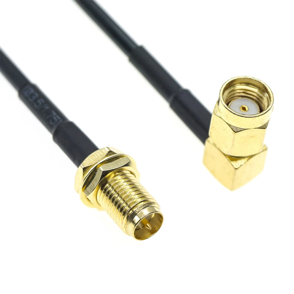 Spina SMA A Spina MCX Cavo Coda Di Cavallo Maschio Angolo Retto