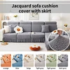 1 PC Jacquard Sofa Cushion Cover with Skirt Removable Washable Slipcover Stretch Sofa Couch Cover For Living Room 1