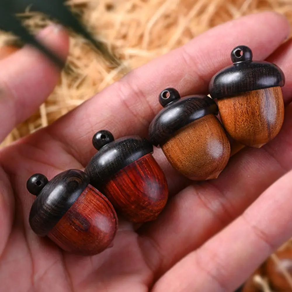 Mini Wooden Medicine Pill Box Storage Container