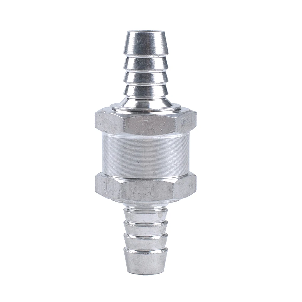 6mm One Way Fuel Line Check Valve Non Return Diesel Aluminium 1/4" 6mm