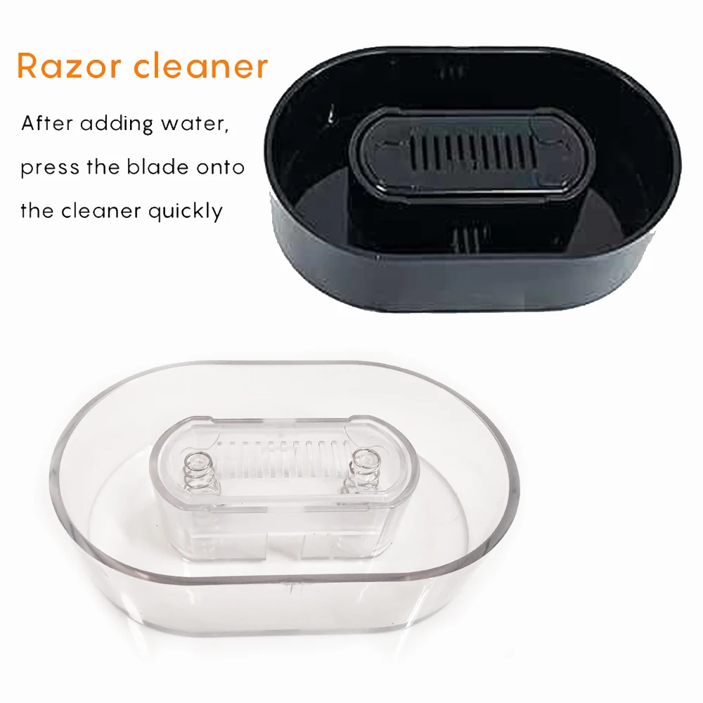 Shavcooo Manual Razor Washer Portable Shaver Cleaner Pressing Tool_voghion.com
