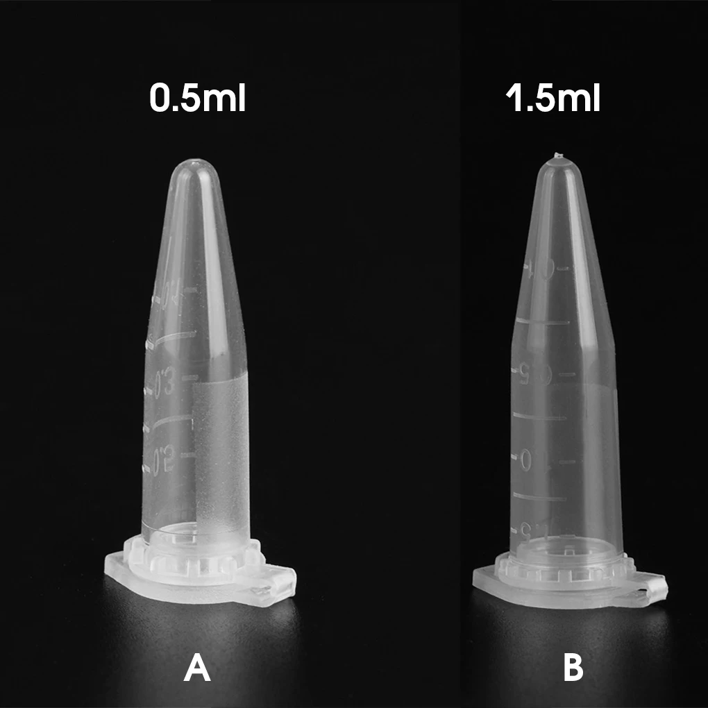 

100x Centrifuge Tube Single-use Leakproof Microcentrifuge Tubes Laboratory Chemical Container School Teaching Supplies