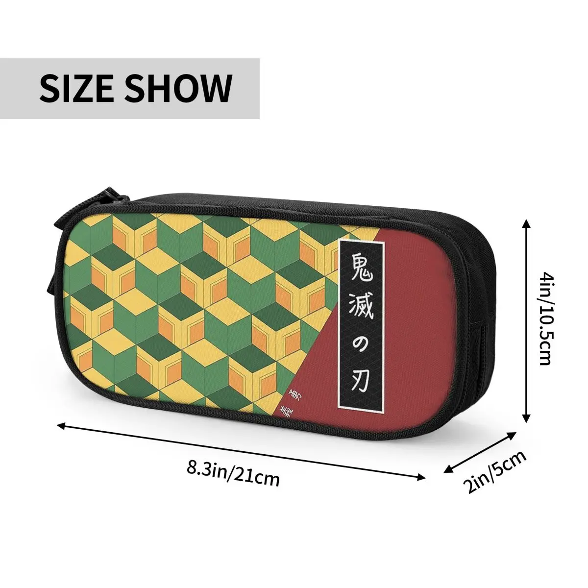 Classic Giyu Tomioka Pencil Cases Demon Slayer Pencilcases Pen for Student Large Storage Bag School Supplies Zipper Stationery