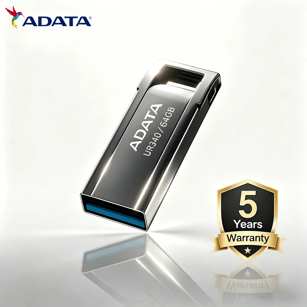 ADATA 128GB USB 3.2 Gen1 고속 플래시 드라이브 100MB/s 메탈 미러 방수 내충격 저장 장치 (학교/업무용)