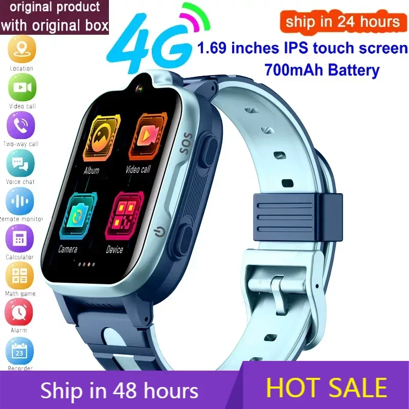 

K15 Smart Watch Kids Touch Screen 4G Video Call SOS GPS Positioning Phone Watch Waterproof Student Smartwatch For Kids Boys Girl