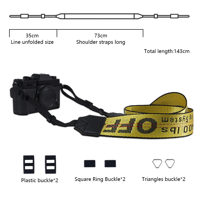 Универсальный наплечный ремень безопасности для камеры Nikon Z7II Canon 5D Mark IV Sony Leica Fuji Casio, Olympus, DSLR