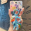 My Little Pony Anime Keychain Twilight Sparkle Pinkamena Diane Pie Fluttershy Rarity Rainbow Dash KeyBuckle Kids Birthday Gifts 5