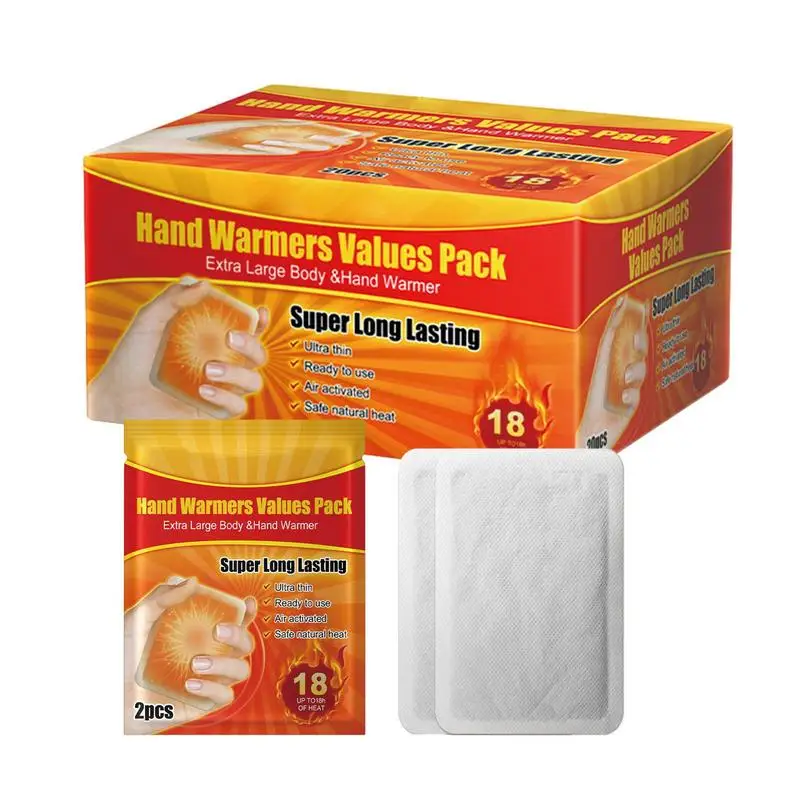 20pcsWinterWarmPasteStickFeverHandFootWarmersHeatPacksWaist
