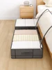 Heavy-duty under-bed storage bag Foldable storage box with large transparent window suitable for closets Dorm bedding clothes 5