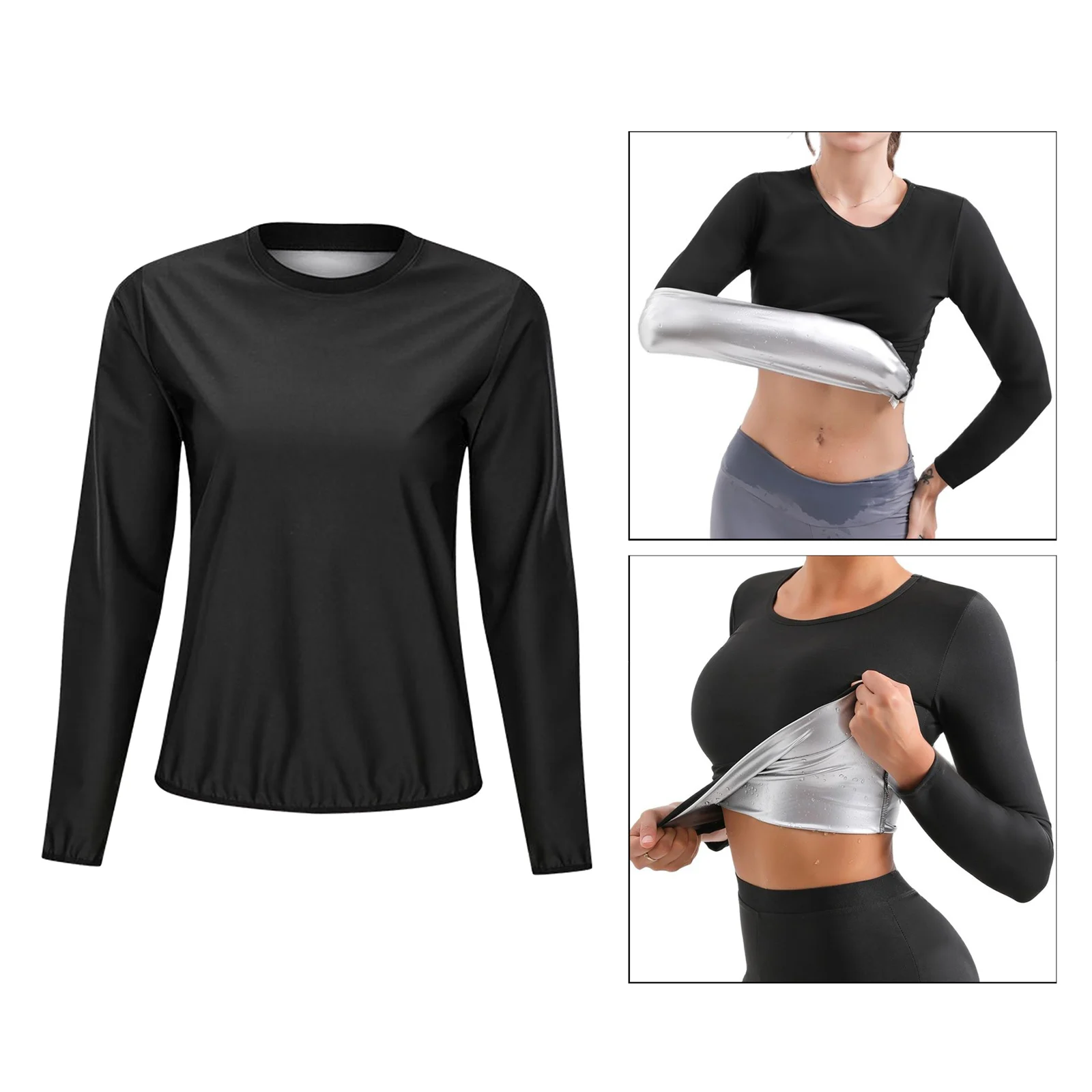 Women Sauna Suit Waist Trimmer Slimming Tops Fitness Clothes Body suit Shapewear Sweats Top Tank Cincher yoga