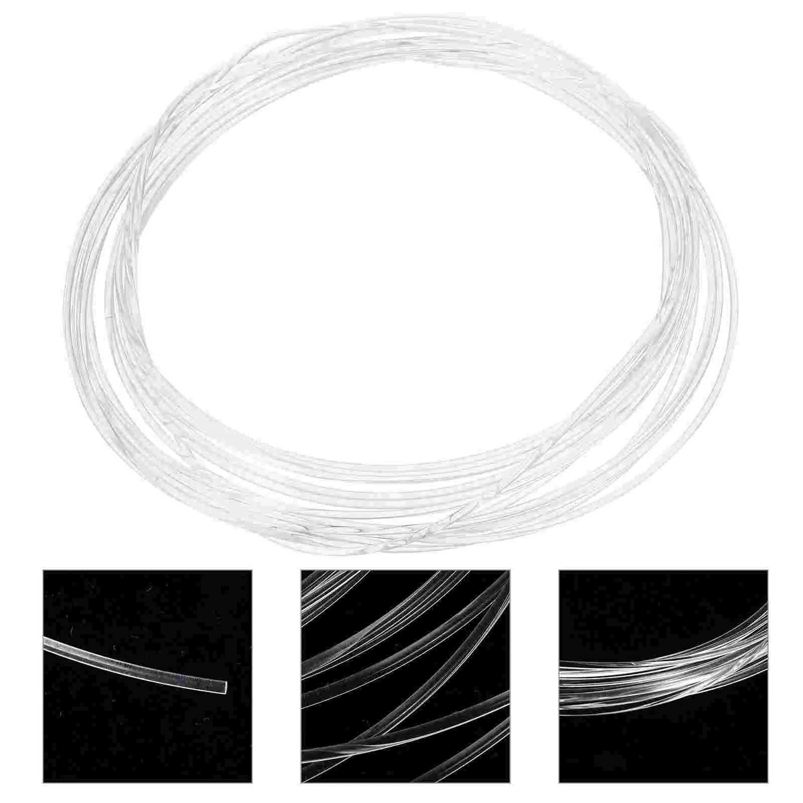 광섬유 케이블, 단색 투명 발광 섬유, MMA 소재, 흰색 15mm, 2m, 1 개