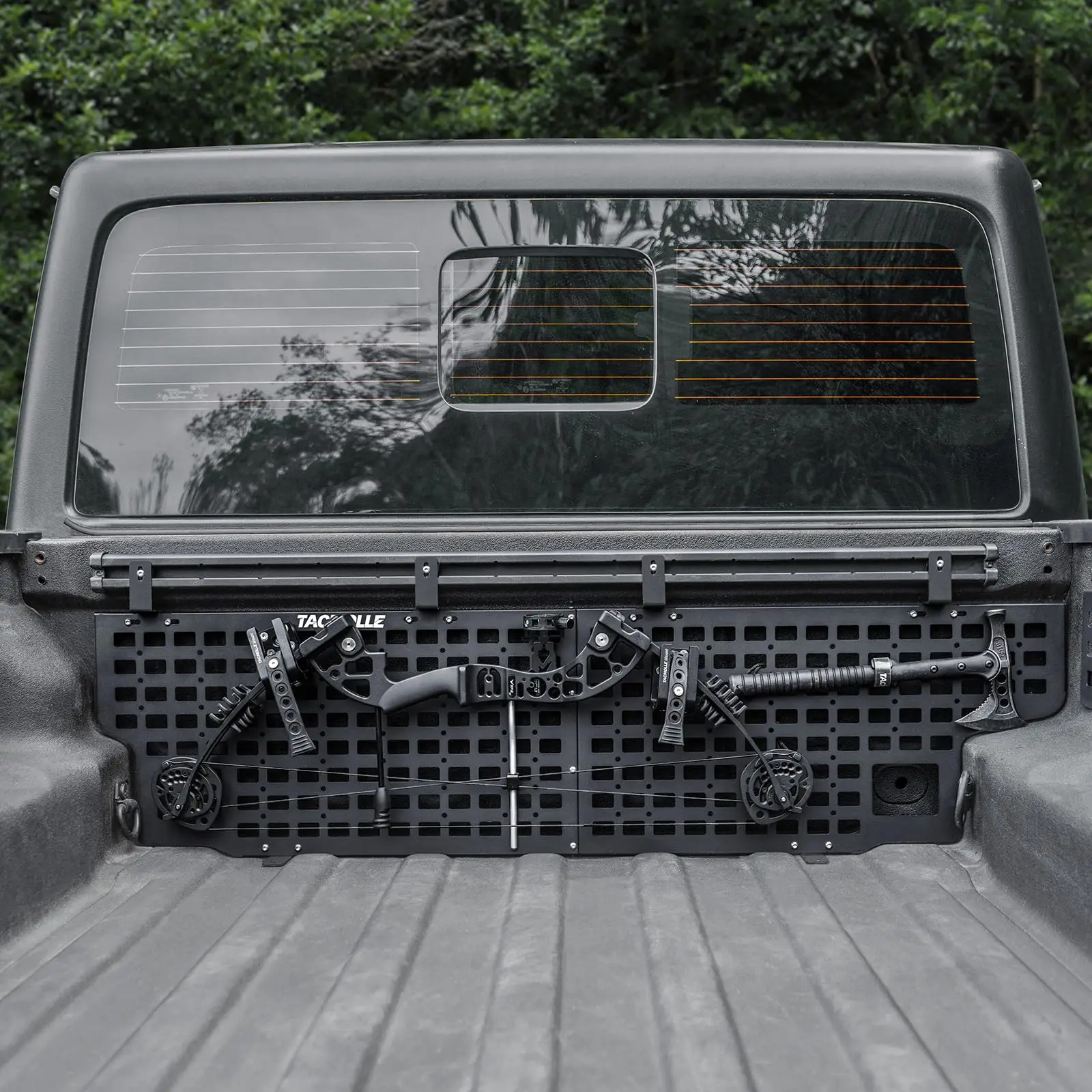 트럭 베드 확장 랙 MOLLE 패널 주최자 보관 카고 선반 패널 Jeep Gladiator JT 2019-2024 픽업 베드 액세서리