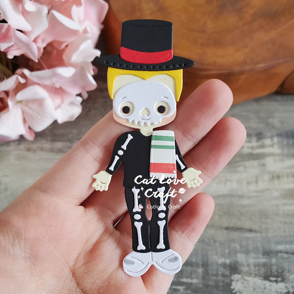 Description Picture 6 of itemCatlove Day of the Dead Boy Girl Metal Cutting Dies Scrapbooking Mold Stencil Die Cuts Card Making DIY Craft Embossing New Dies