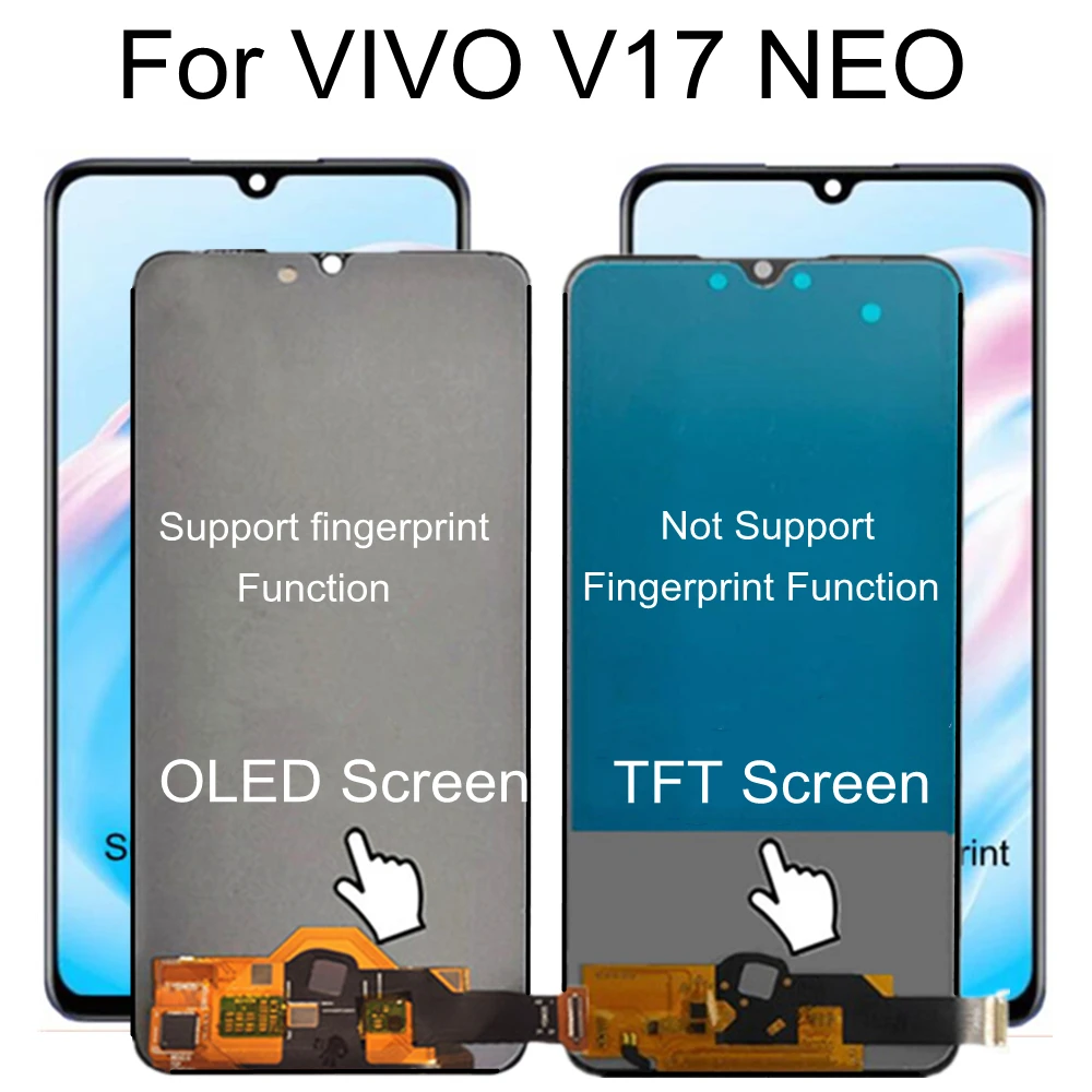 

6.38 For VIVO V17 Neo Europe LCD Display Touch Screen Assembly Replacement Accessory For VIVO V17 Russia version LCD Display