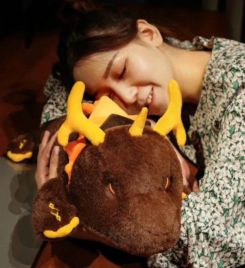 Genshin Impact Plüschtier Körperkissen Anime Zhongli Niedlicher Drache Sofa Dekoratives Weiches Schlaf-Rückenkissen Deko Stoffpuppe Geschenk – Detail 6