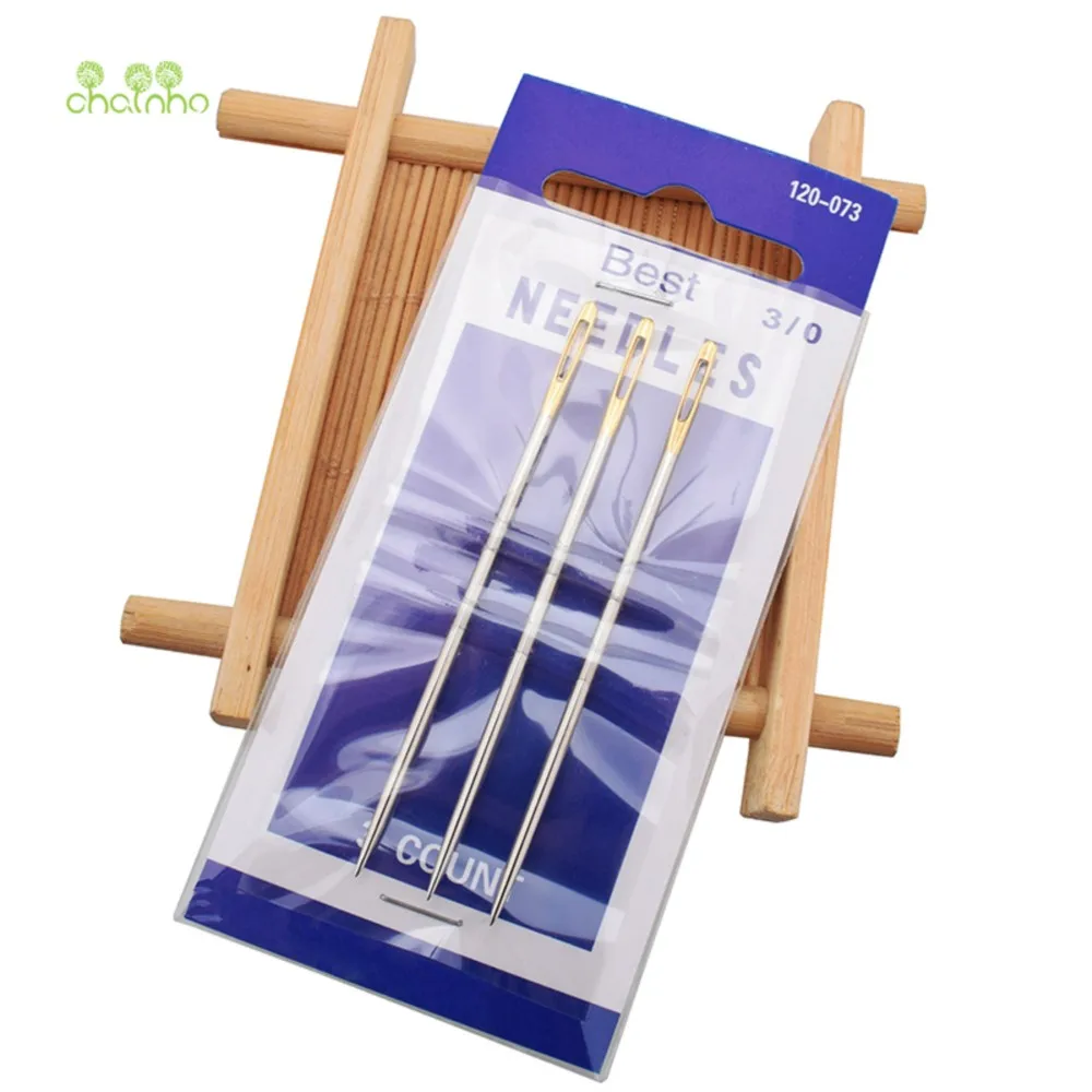 Chainho,Carbon Steel Hand Sewing Needles,Gold Tail,Big Hole,Extra Fine,Multi-Specification Combination Set,ND01