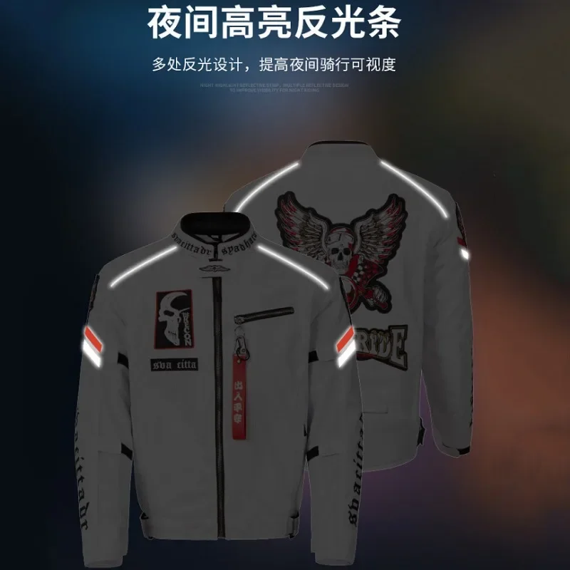 Motorcycle clothes summer women's XS size breathable mesh thin men's Retro riding fall proof clothes windproof