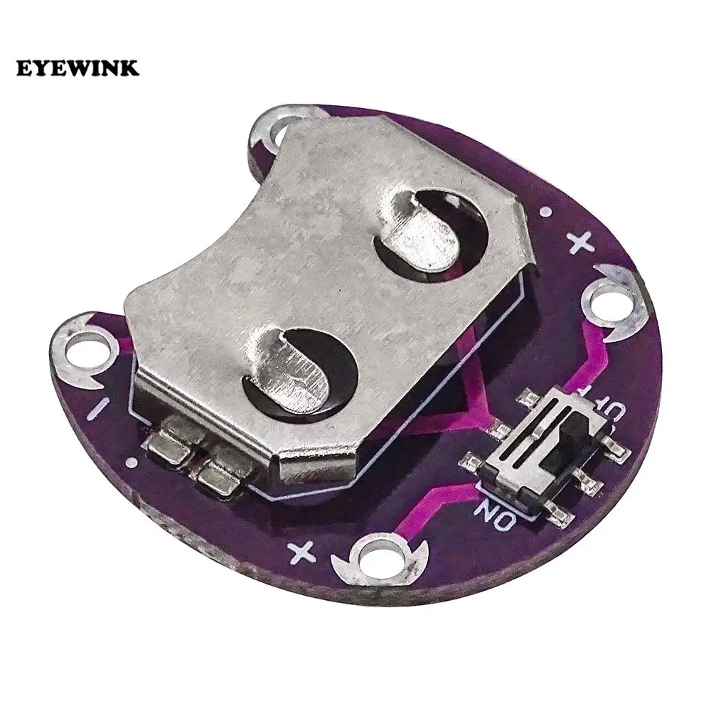 10PCS For Arduino LilyPad Coin Cell Battery Holder CR2032 Battery Mount ...