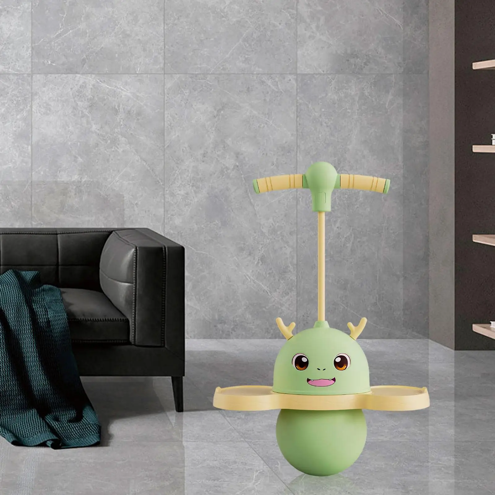 

Pogo Ball with Handle Sports Balance Platform Toy Bouncing Ball Pogo Stick Jump for Workout