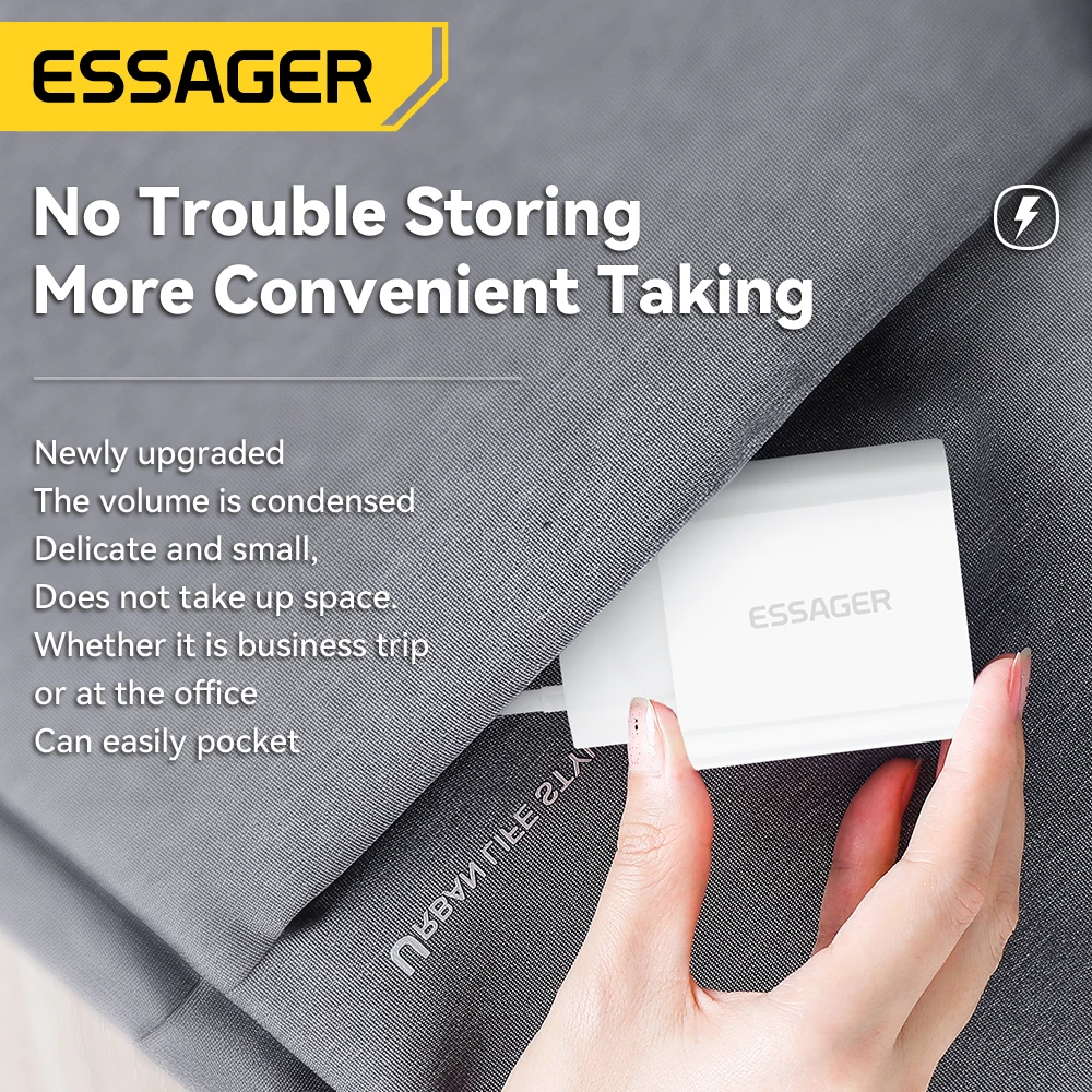 Essager 20W Charger Fast Charging Type-C Lightning Charger Set PD QC Quick Charge  For  iPhone 14 13 12 11 iPad Pro Max - 2