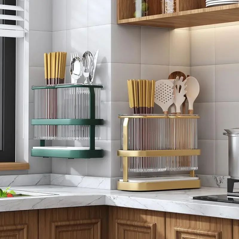 Organizer Utensil Holder Chopstick Storage Rack Cutlery Sink Chopsticks  Kitchen Spoon Fork Drain 2