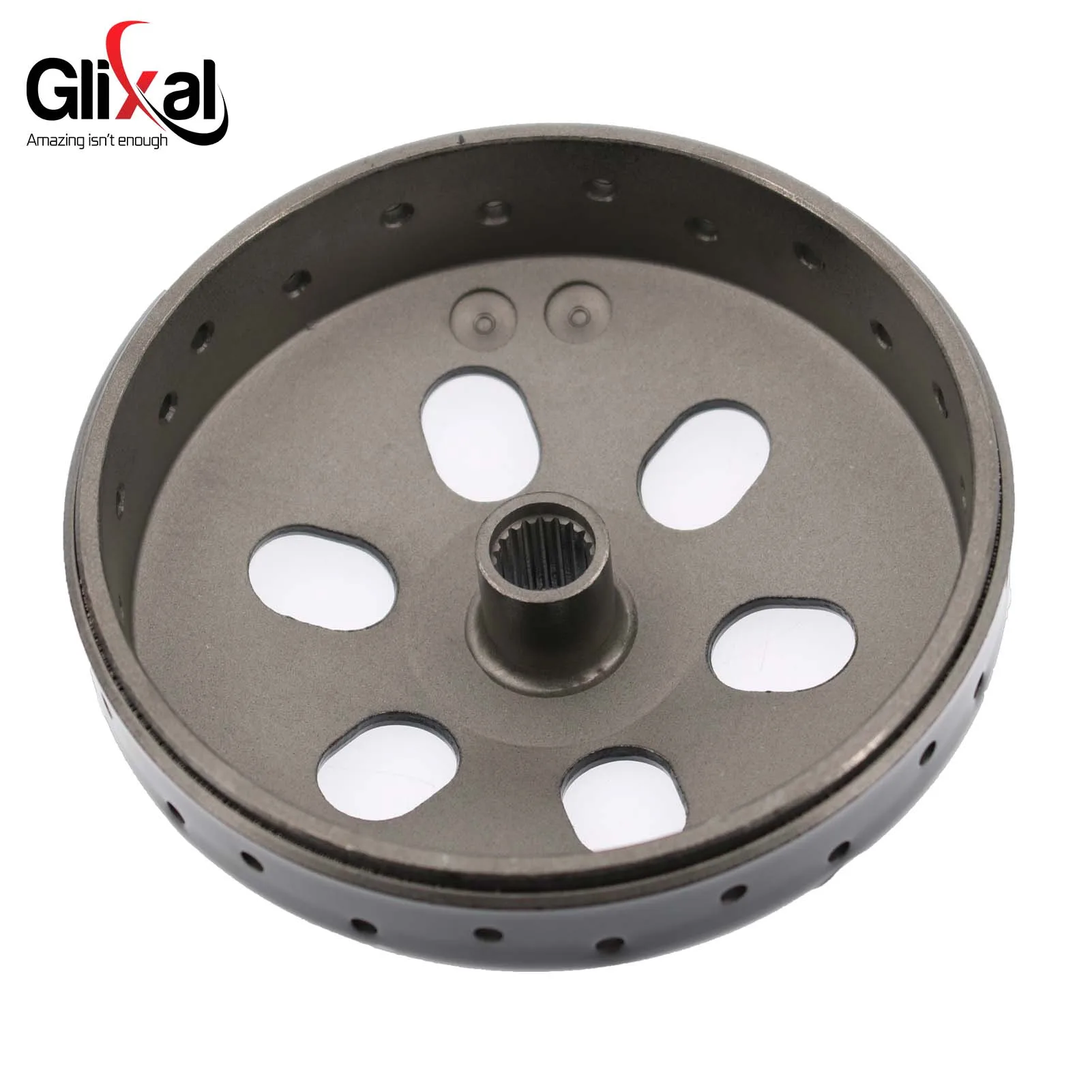 Фото Glixal GY6 125cc 150cc высокая производительность гоночный барабан сцепления для 152QMI 157QMJ двигатель Скутер мопед ATV картинг, черный цвет №4