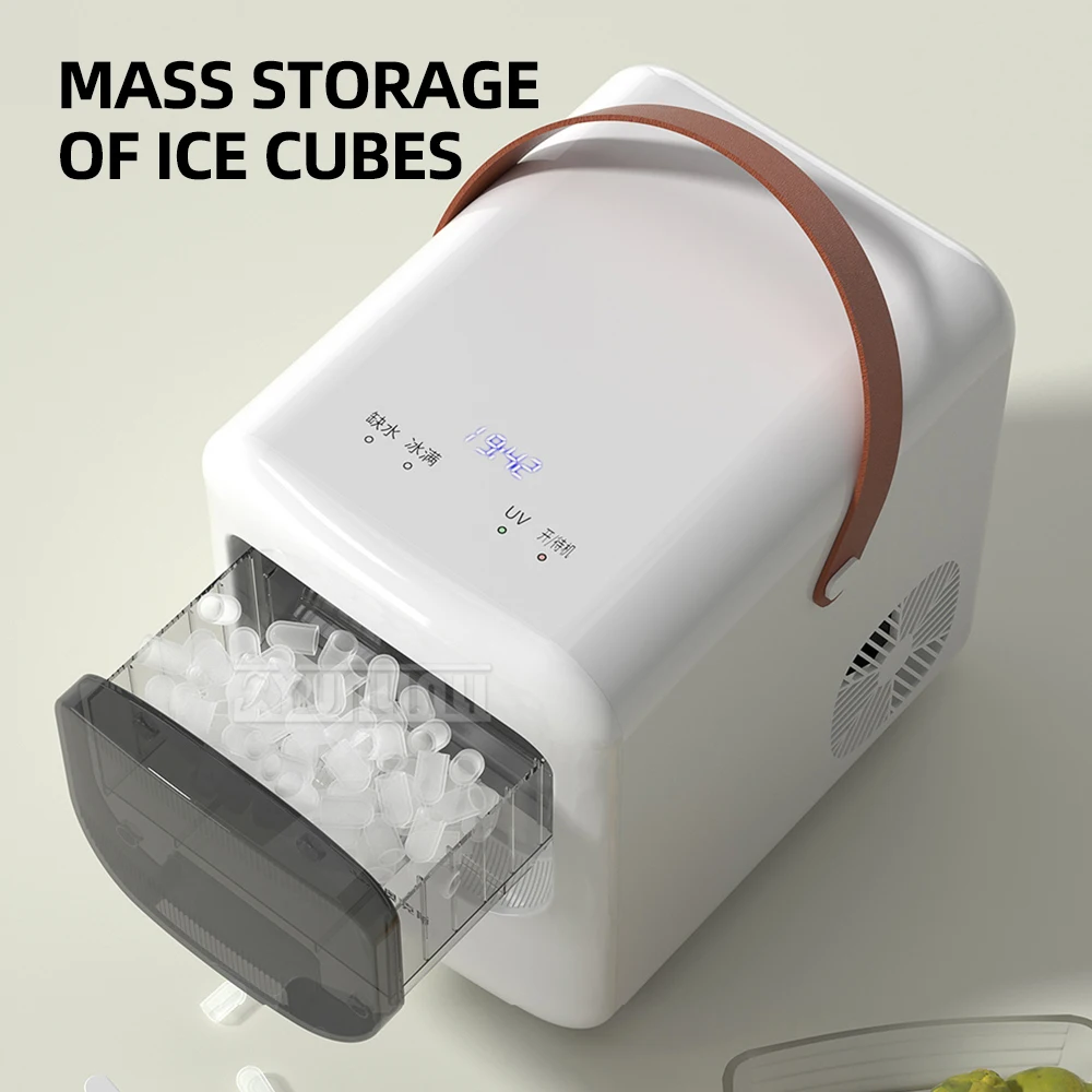 Automatic Ice Machine Large Capacity Desktop Ice Maker Machine with Self-Cleaning Function Kostkarka Dla Lodu