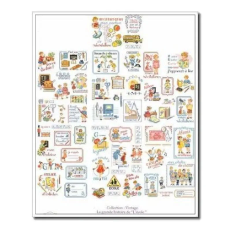 

Китайский Набор для вышивки крестом, пакеты для рукоделия, мулине из хлопчатобумажной ткани, новый дизайн